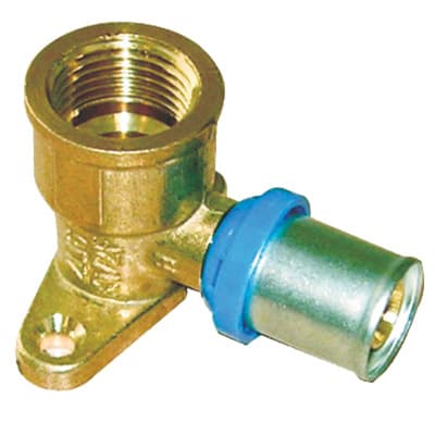 Gomito Multistrato Pressare Fil Femm con Staffa Bampi 20 mm x ½ F 5 Pezzi - 2