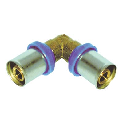 Gomito Multistrato Pressare Bampi Ottone 16 mm 10 Pezzi - 2