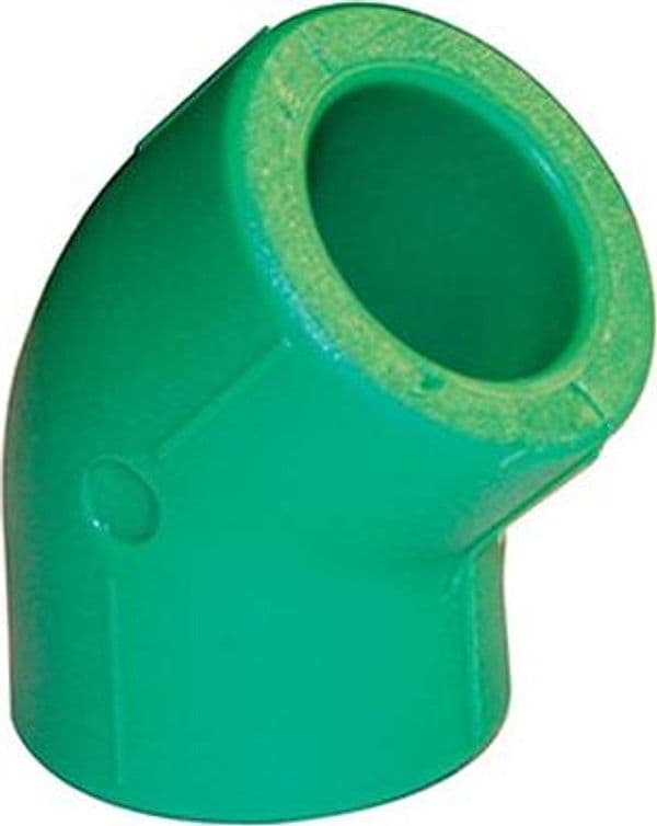 Gomito Ppr a Saldare 45 ° Verde 25 mm 20 Pezzi – Autres