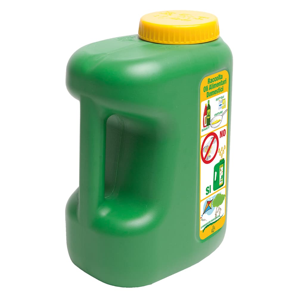 TANICA PER RECUPERO OLIO ALIMENTARE lt. 5  - cm 19 x  13 x  27  - ICS - 2