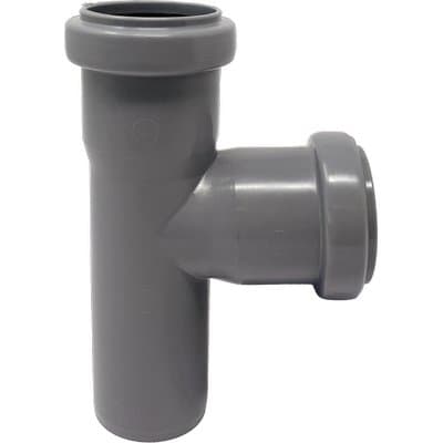 Braga Scarico Idrico ad Innesto Pp Grigio 87 ° 40 mm 20 Pezzi - 2