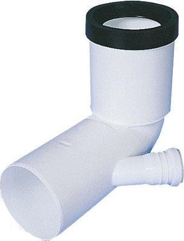 Curva WC Prolungata con 1 Attacco Scarico Idrico Pp Bianco Mm 90X40 – Autres