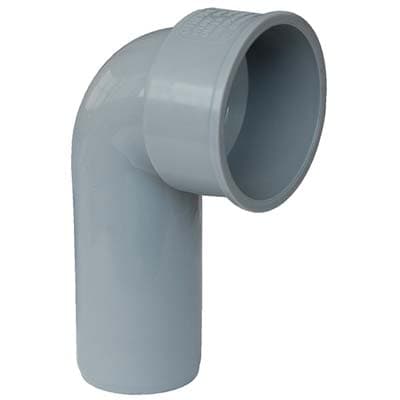 Curva Tecnica Scarico Idrico ad Innesto Pp Grigio 40 a 50 mm 20 Pezzi - 2