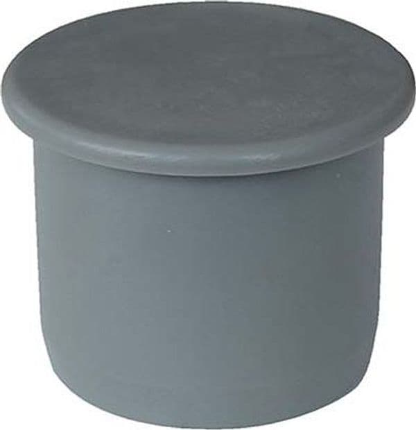 Tappo Scarico Idrico ad Innesto Pp Grigio 40 mm 40 Pezzi - 2