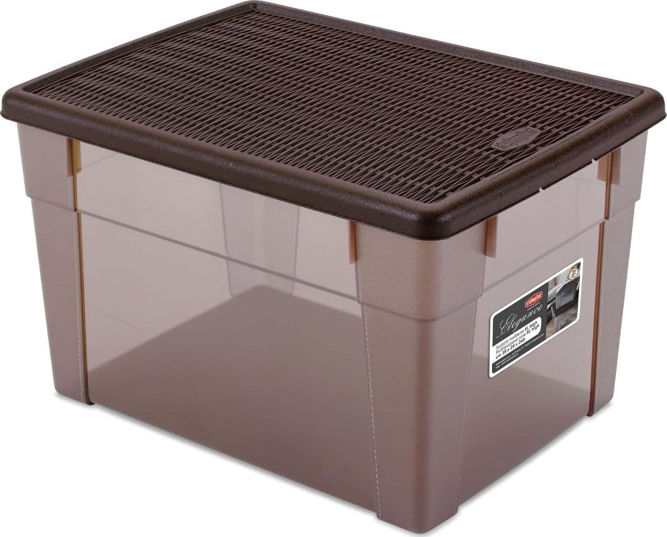 Scatola Multiuso Xl Moka Stefanplast Elegance Box 39 X 29 X 24 cm - 2