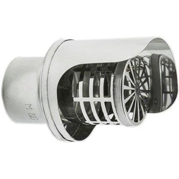 Terminale Scarico Pellet con Antivento Cm 8 - 2