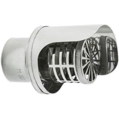 Terminale Scarico Pellet con Antivento Cm 8 - 2