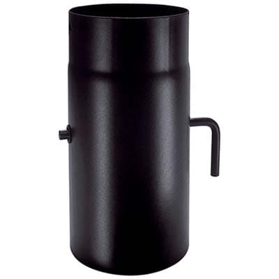 Tubo Legna con Serranda Plus Nero Opaco Save Cm 15 H.cm 25 - 2