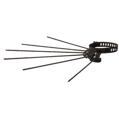 Stendibiancheria a Raggiera Nero per Tubo 13 8 cm 6 Pezzi - 2