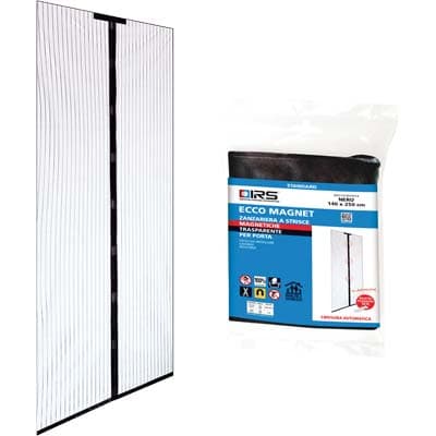Zanzariera Porta Ecco Magnet Irs Poliestere Nero Pannelli 2 cm 140 H.cm 250 - 2
