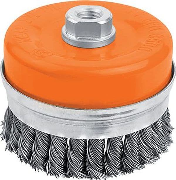Spazzola Acciaio Ritorto a Tazza con Fil 7702 Wokin 75 F 2 Pezzi - 2
