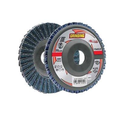 Disco a Lamelle Radiali Zirconio Forza Grana 60 115 x 22,2 mm 10 Pezzi - 2