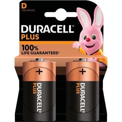 Pila Torcia D PLUS100 Power Duracell Alcalina 1,5 V 2 Pezzi - 2