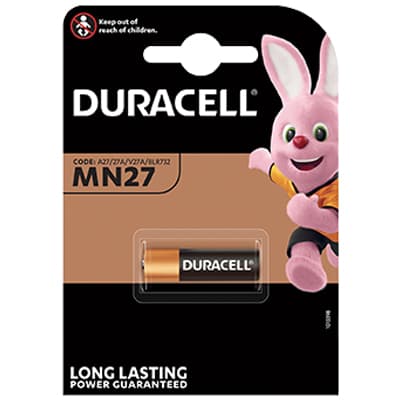 Pila Specialistica MN27 Duracell Alcalina 12,0 V 10 Pezzi - 2