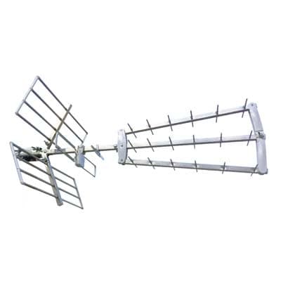 Antenna Digitale Terrestre Banda Uhf Galaxy Alluminio Guadagno Db 12 a 15 - 2