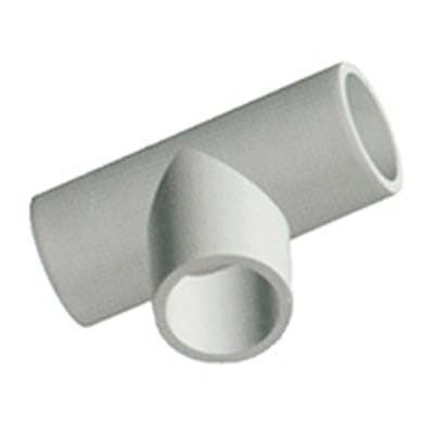 Tee IP40 per Tubo Rigido PVC Grigio 16 mm 50 Pezzi - 2