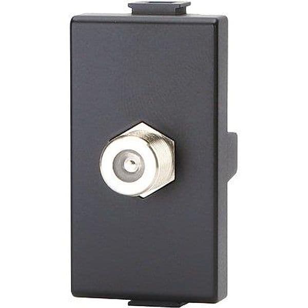 Connettore F Tv Sat Diretto Abm Nero 8 Pezzi - 2