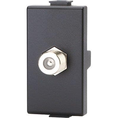 Connettore F Tv Sat Diretto Abm Nero 8 Pezzi - 2