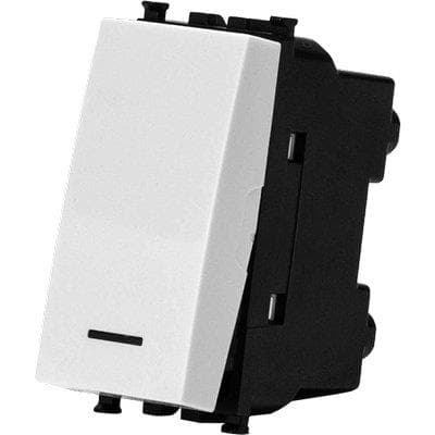 Pulsante Unipolare Avp Bianco a 16 250 V 8 Pezzi - 2