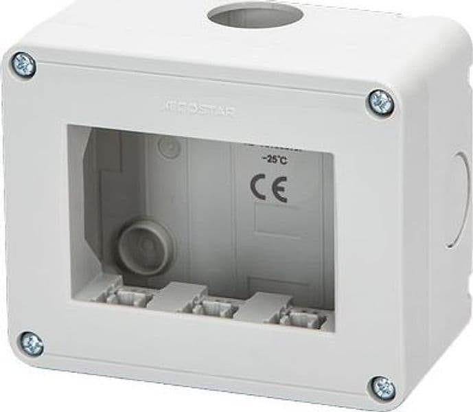 Involucro a Parete IP40 Posti 3 per Abm 101 x 83 mm H 55 mm 6 Pezzi - 2