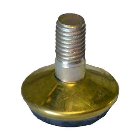 Piedino Regolabile in Acciaio Ø 32 mm M8 Nichelato 25 Pezzi - 2