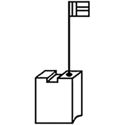 Carboncino Bosch Z0140 Porta Grafite 6,3 x 12,5 mm H 22 mm 2 Pezzi - 2