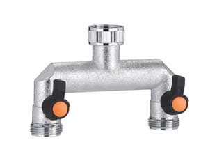 Presa a 2 Vie Regolabili m 3 4? Metal Jet in Blister 9601 Claber - 2