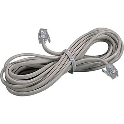 Prolunga Telefono Lineare Fme Avorio 2 Plug 6 x 4 3 m 5 Pezzi - 2