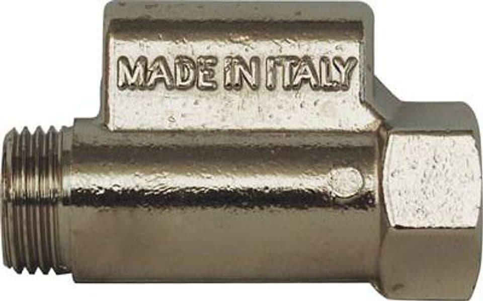 Valvola Sicurezza Brevettata per Scaldacqua Ottone Nichelato 1/2mf 2 Pezzi - 2
