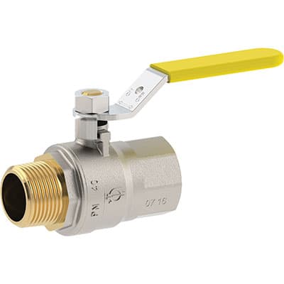 Valvola Sfera Gas con Leva Mf Futurgas Fiv Ottone Nichelato ¾mf 4 Pezzi - 2