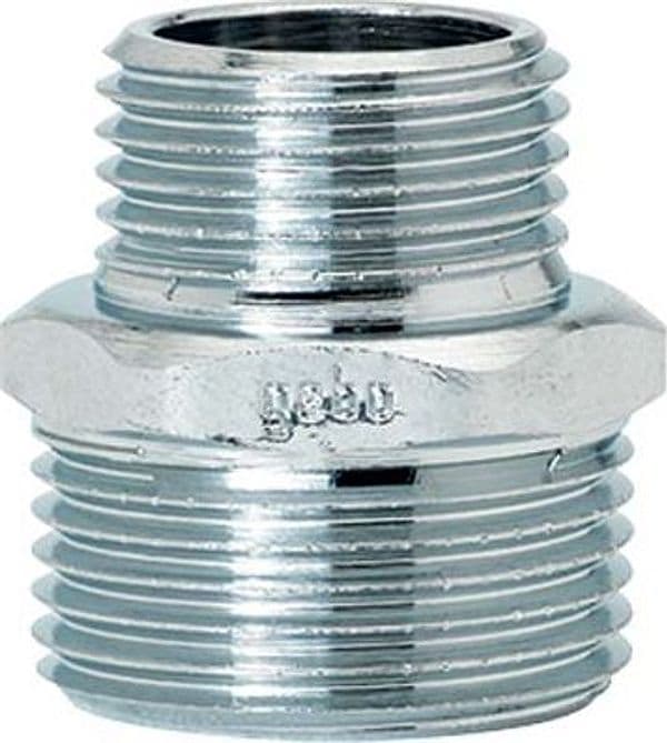 Nipplo Ridotto Ottone Cromato 245 Gebo 3/4MX1 2 M 5 Pezzi