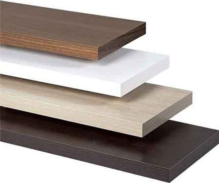 Mensola Rettangolare Ecopan 80 x 30 cm Col Noce Medio Spess. 1,8 cm - 2