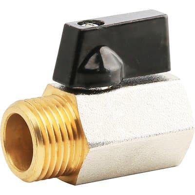 Valvola Mini a Sfera per Scaldacqua Workit Ottone Cromato ½mf 5 Pezzi - 2