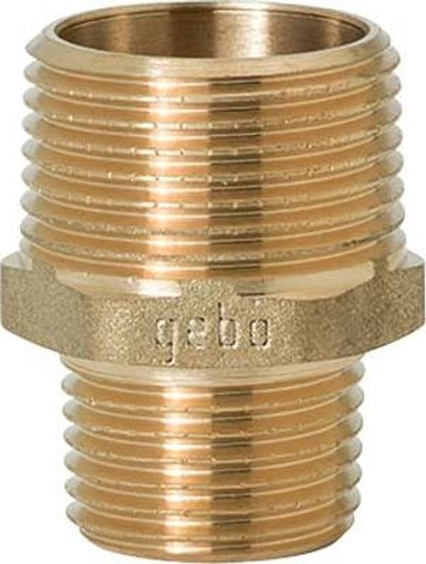 Nipplo Ridotto Ottone 245 Gebo 1MX3 4 M 5 Pezzi - 2