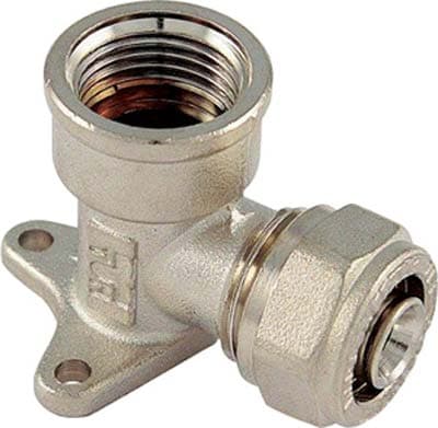 Gomito Multistrato Filetto Femmina con Staffa Bampi 16 mm x ½ F 10 Pezzi - 2