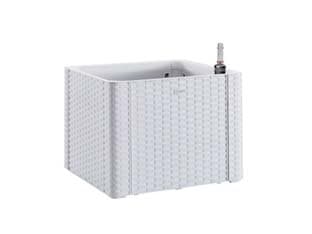 Fioriera Natural Deluxe Bianca Quadra 43 CMX43X33H. 35 l Stefanplast - 2