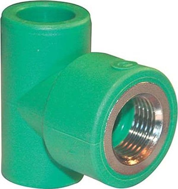 Tee Ppr a Saldare Filetto Femmina Verde 2FX20 20 x 1 mm 10 Pezzi – Autres