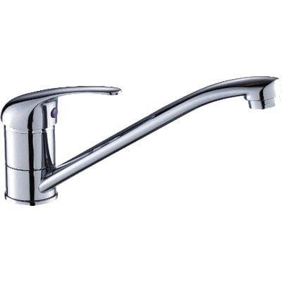 Rubinetto Miscelatore Lavello Mono Canna Bassa Parigi Effe Ottone Cromato - 2