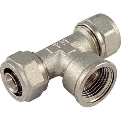 Tee Multistrato Filetto Femmina Bampi Ottone 20 mm x ½ 5 Pezzi - 2