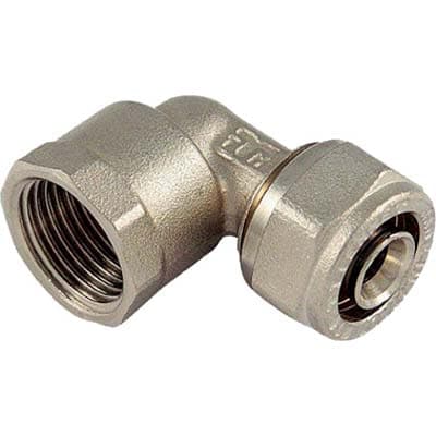 Gomito Multistrato Filetto Femmina Bampi Ottone 16 mm x ½ F 10 Pezzi - 2