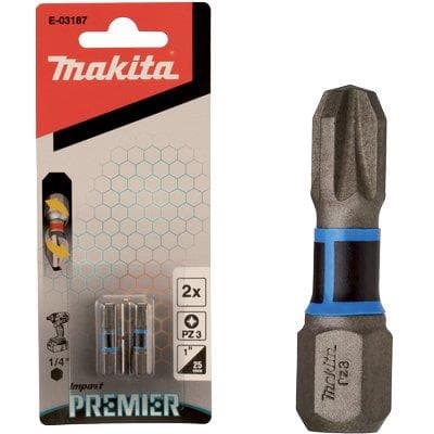 Inserto Croce Pozidriv per Avvitatore Impulsi Makita Pzxmm 3X25 2 Pezzi - 2