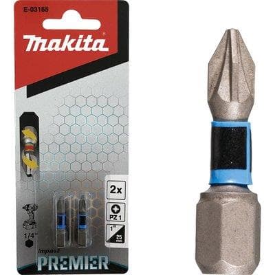Inserto Croce Pozidriv per Avvitatore Impulsi Makita Pzxmm 1X25 2 Pezzi - 2