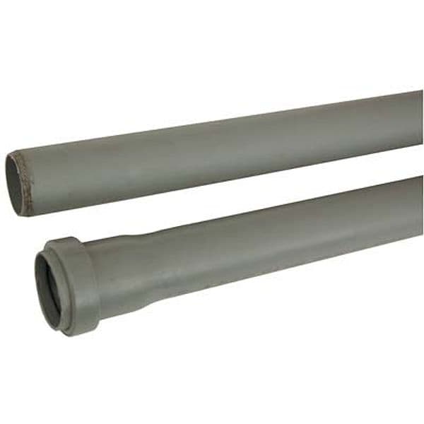 Tubo Scarico Idrico ad Innesto 1 Bicchiere Pp Grigio 40 mm 100 cm 10 Pezzi – Autres