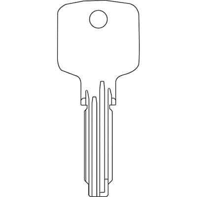 Chiave Punzonata Cisa 00620.01 Originale Ottone Nichelato CS62 50 Pezzi - 2