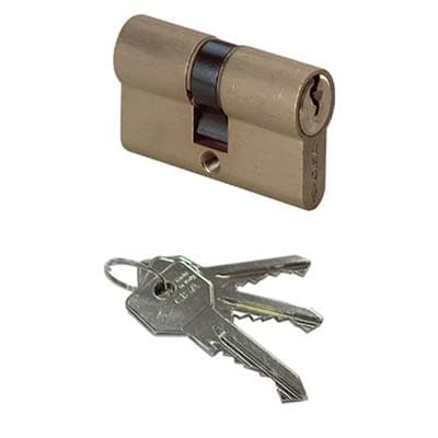 Cilindro Sagomato 0G300 Cisa Ottone Chiavi 3 Camma DIN Mm 80 30 con 50 - 2
