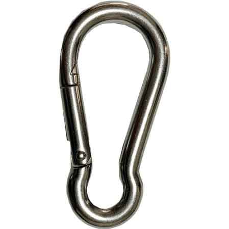 Moschettone Pompiere Inox 70 mm - 2