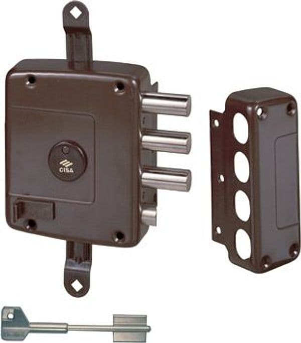 Serratura Legno Applicare 57167 Cisa Dm M4 Scr con Trip E.mm 63 Dx