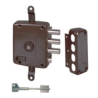 Serratura Legno Applicare 57167 Cisa Dm M4 Scr con Trip E.mm 63 Dx - 2