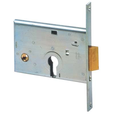 Serratura Metallo Infilare 44145 Cisa B.q Zinc F.mm 16 F.sagom M1 con Scr - 2