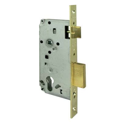 Serratura Legno Infilare 5C611 Logo B.quadro Ottonato F.mm 22 8211102 - 2